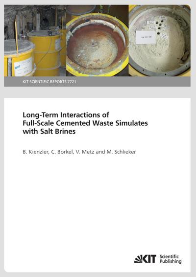 Long-Term Interactions of Full-Scale Cemented Waste Simulates with Salt Brines
