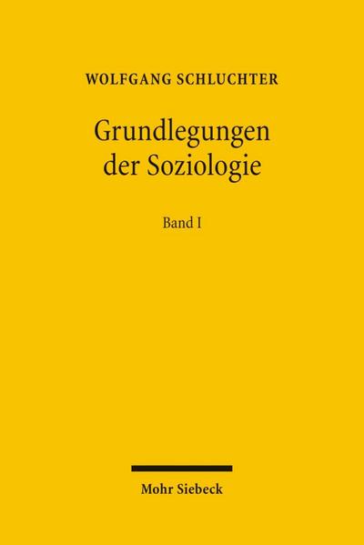 Grundlegungen der Soziologie. Bd.1