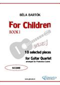 Guitar Quartet "For Children" score