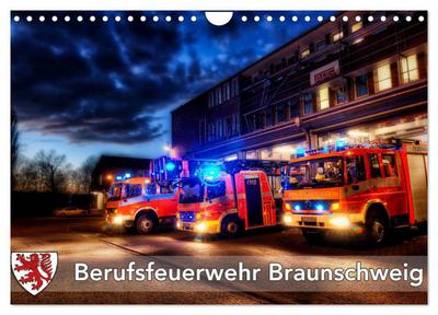 Berufsfeuerwehr Braunschweig (Wandkalender 2024 DIN A4 quer), CALVENDO Monatskalender