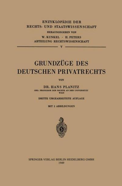 Grundzüge des Deutschen Privatrechts