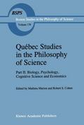 Québec Studies in the Philosophy of Science