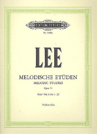 Melodische Etüden op.31 Band 1 (Nr.1-22)für Violoncello