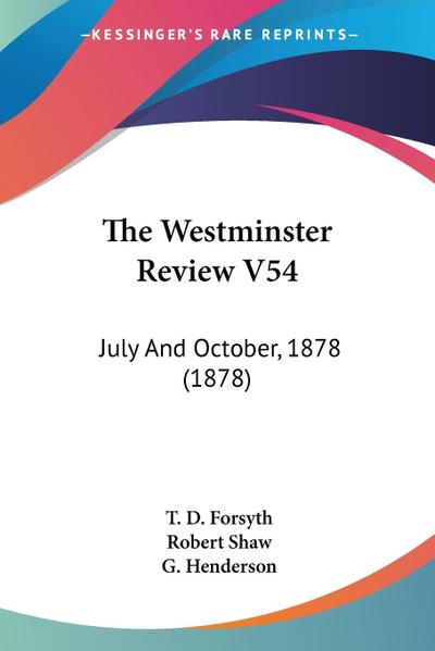 The Westminster Review V54