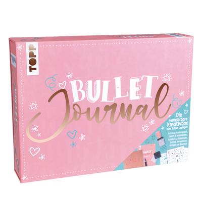 Bullet Journal - Die wunderbare Kreativbox: Rundum-Set zum Bullet Journaling mit Anleitungsheft, Notizbuch zum Eintragen, Gelschreiber, Schablone, Stickern, Paper-Clips, Stempel und Stempelkissen
