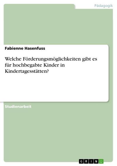 Welche Förderungsmöglichkeiten gibt es für hochbegabte Kinder in Kindertagesstätten?