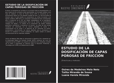 ESTUDIO DE LA DOSIFICACIÓN DE CAPAS POROSAS DE FRICCIÓN
