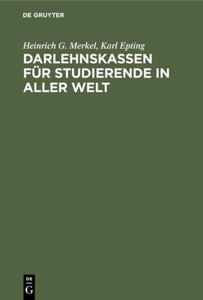 Darlehnskassen für Studierende in aller Welt