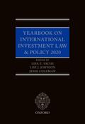 Yearbook on International Investment Law & Policy 2020