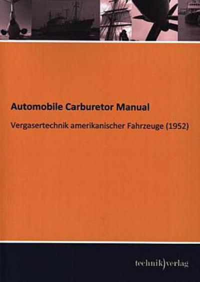 Automobile Carburetor Manual