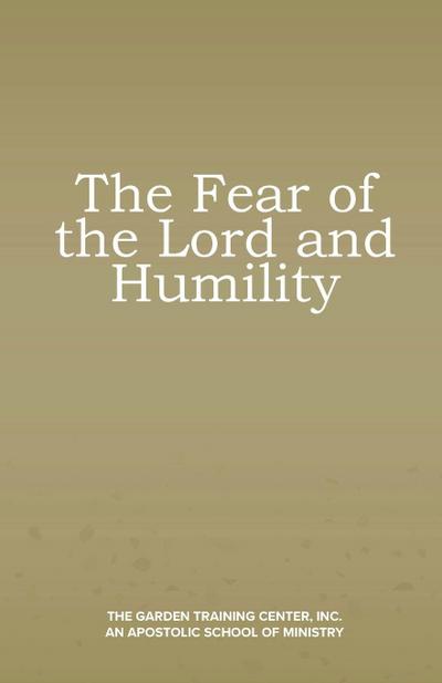 The Fear of the Lord and Humility