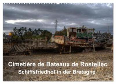 Cimetière de Bateaux de Rostellec (Wandkalender 2026 DIN A2 quer), CALVENDO Monatskalender