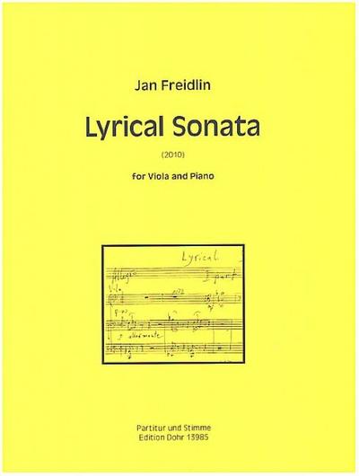Lyrical Sonata (2010)for viola and piano