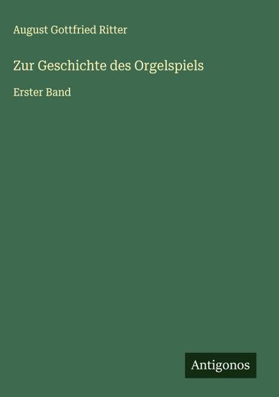 Zur Geschichte des Orgelspiels