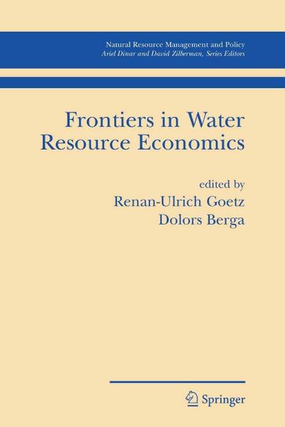 Frontiers in Water Resource Economics