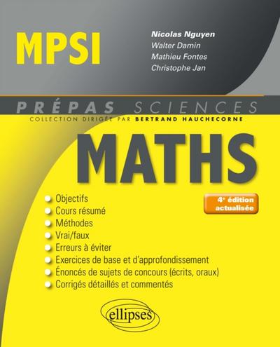 Mathématiques MPSI - 4e édition actualisée