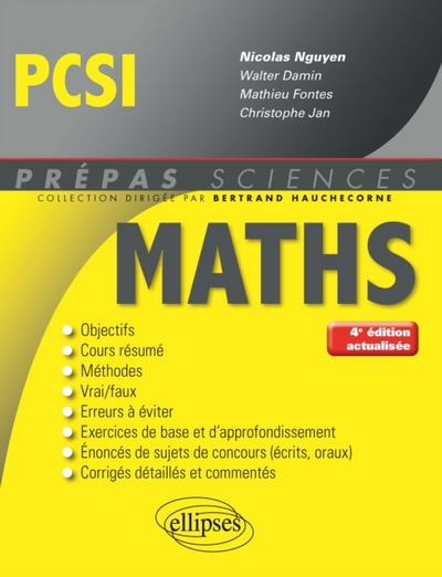 Mathématiques PCSI - 4e édition actualisée