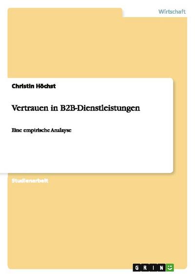 Vertrauen in B2B-Dienstleistungen