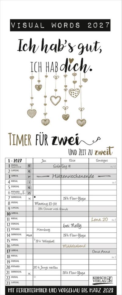 Visual Words Timer für 2 2027