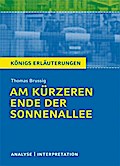 Am kürzeren Ende der Sonnenallee von Thomas Brussig. Textanalyse und Interpretation mit ausführlicher Inhaltsangabe und Abituraufgaben mit Lösungen.
