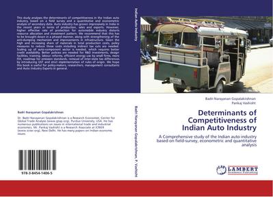 Determinants of Competitiveness of Indian Auto Industry