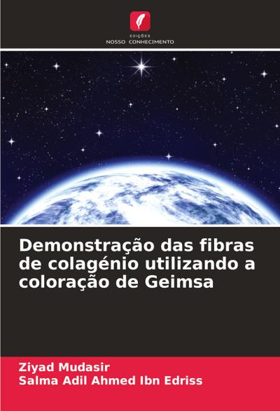 Demonstração das fibras de colagénio utilizando a coloração de Geimsa