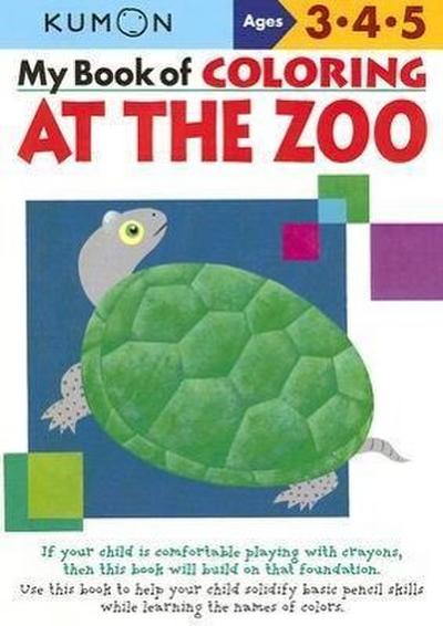 Kumon My Book of Coloring at the Zoo