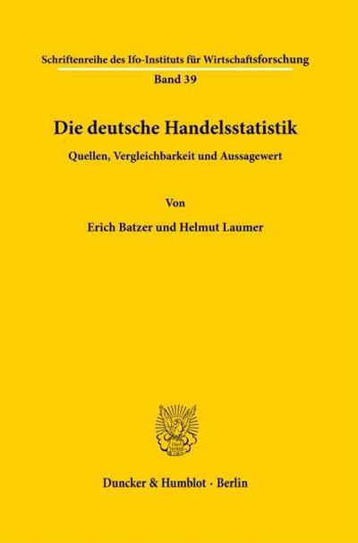Die deutsche Handelsstatistik.