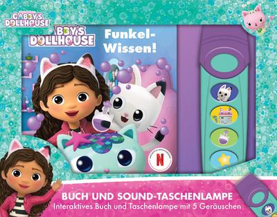 Gabby’s Dollhouse - Funkel-Wissen! - Pappbilderbuch mit Taschenlampe und Glitzerseiten - Bilderbuch mit 5 tollen Geräuschen