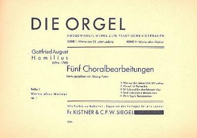 5 Choralbearbeitungenfür Orgel (pedaliter)