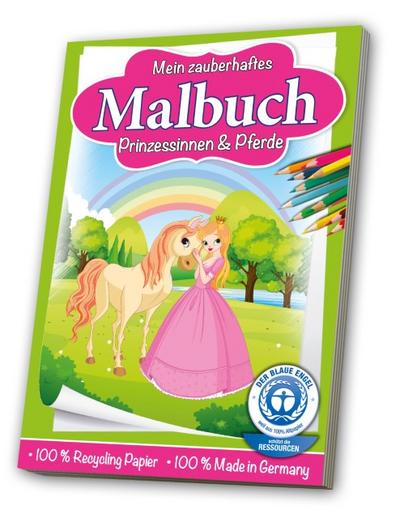Mein zauberhaftes Malbuch: Prinzessinnen & Pferde