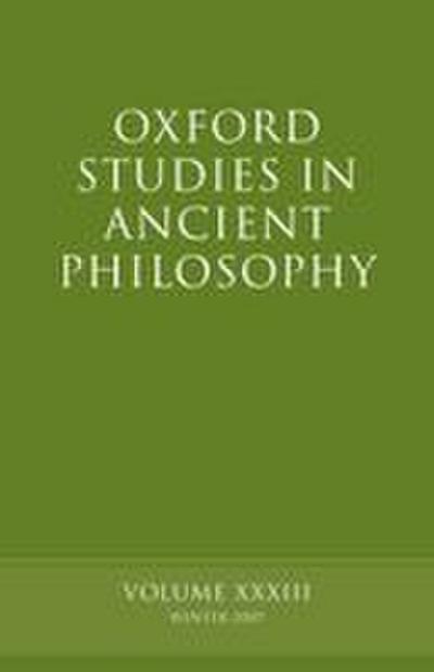 Oxford Studies in Ancient Philosophy