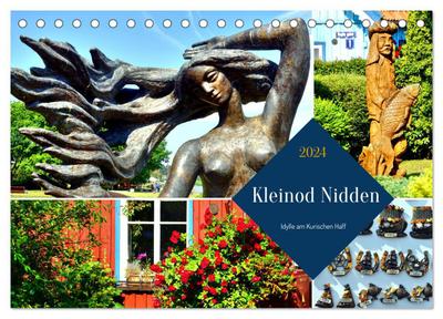 Kleinod Nidden - Idylle am Kurischen Haff (Tischkalender 2024 DIN A5 quer), CALVENDO Monatskalender