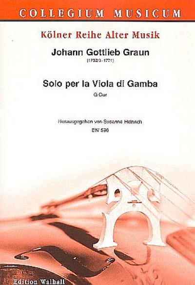 Sonate G-Durfür Viola da gamba und Bc