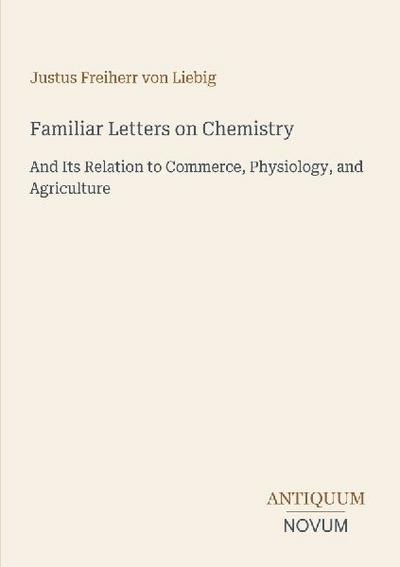 Familiar Letters on Chemistry