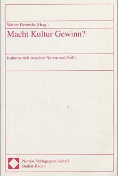 Macht Kultur Gewinn?