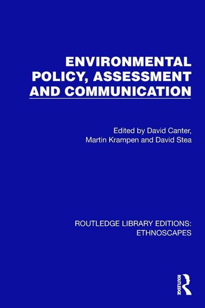 Environmental Policy, Assessment and Communication