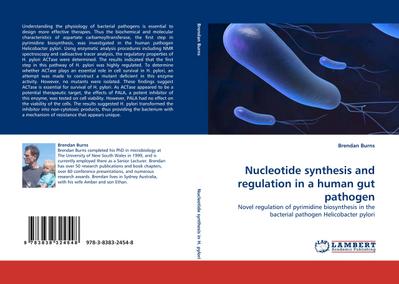 Nucleotide synthesis and regulation in a human gut pathogen