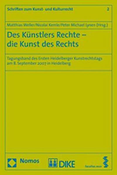 Des Künstlers Rechte - die Kunst des Rechts