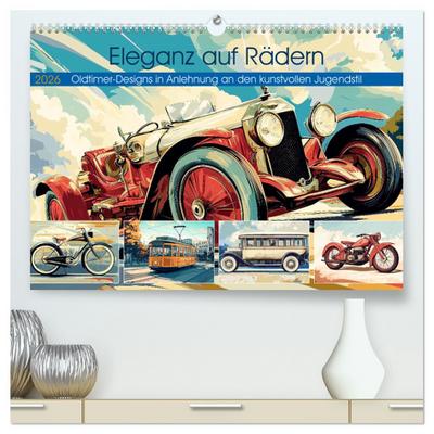Eleganz auf Rädern (hochwertiger Premium Wandkalender 2026 DIN A2 quer), Kunstdruck in Hochglanz