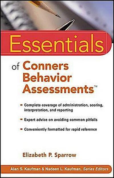 Essentials of Conners Behavior Assessments