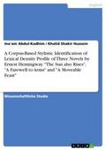 A Corpus-Based Stylistic Identification of Lexical