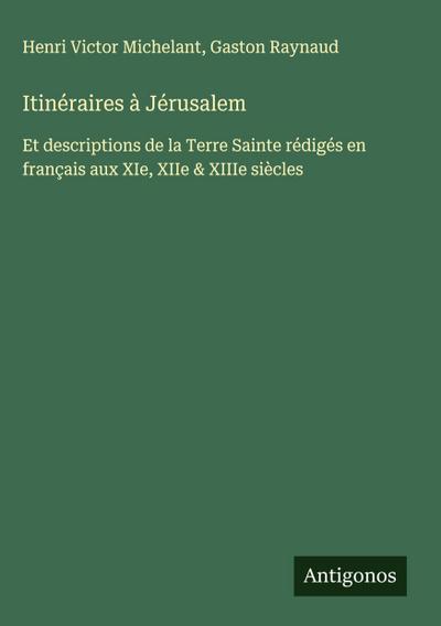 Itinéraires à Jérusalem