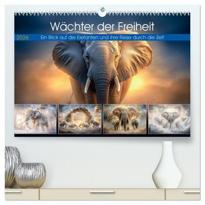 Wächter der Freiheit (hochwertiger Premium Wandkalender 2026 DIN A2 quer), Kunstdruck in Hochglanz