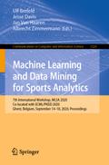 Machine Learning and Data Mining for Sports Analytics