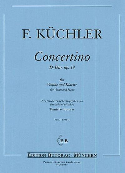 Concertino D-Dur op.14für Violine und Klavier