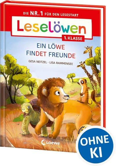 Leselöwen 1. Klasse - Ein Löwe findet Freunde (Großbuchstab