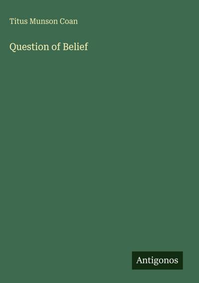 Question of Belief