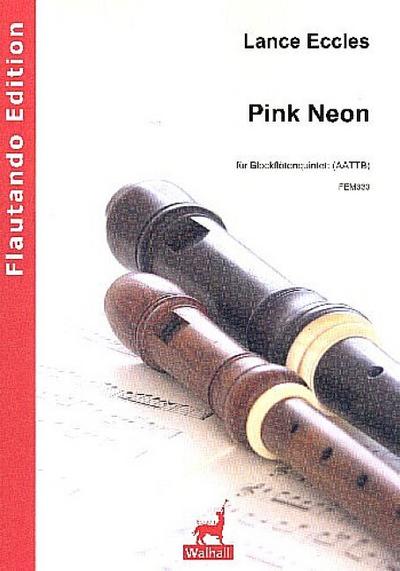 Pink Neonfür 5 Blockflöten (AATTB)