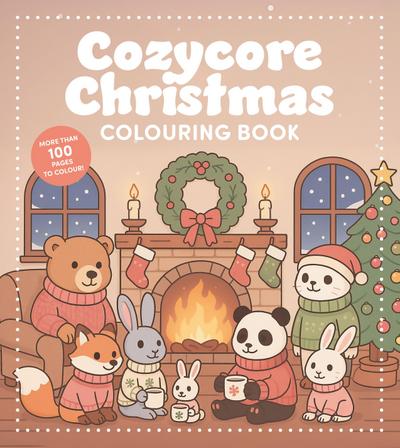 Cozycore Christmas Colouring Book